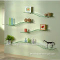 Clear Tempered Bathroom Hanging Glass Shelf